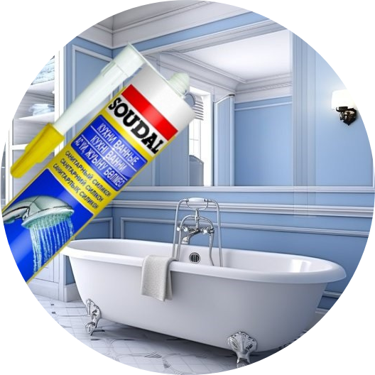герметик Soudal санитарный силиконовый